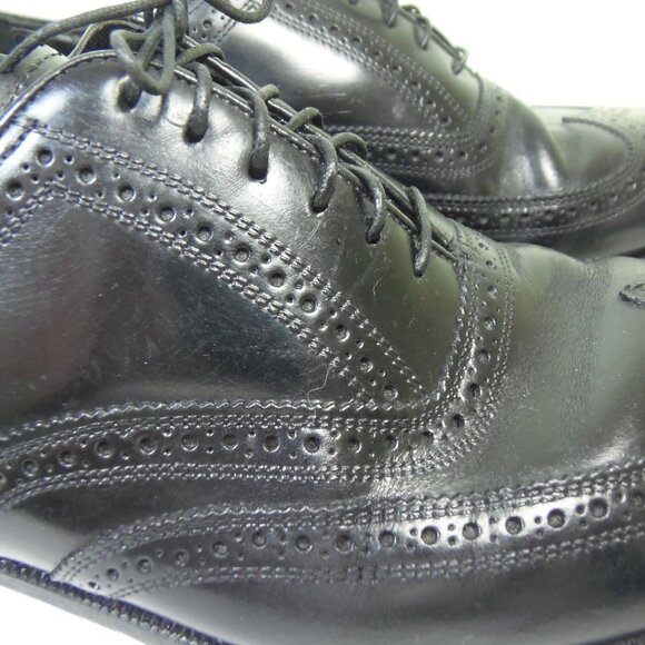 Florsheim Royal Imperial Men 10.5 3E Wingtip Oxford MadMen Suits MobBoss CEO - Picture 10 of 16